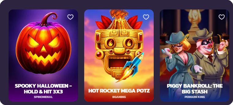 New games at Coolzino