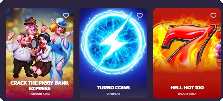 Trending slots at Coolzino
